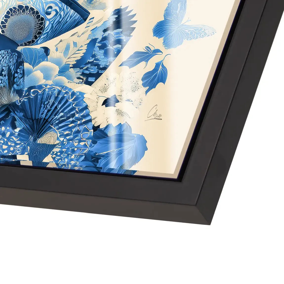 Blue Lotus Geisha Acrylglas Bild
