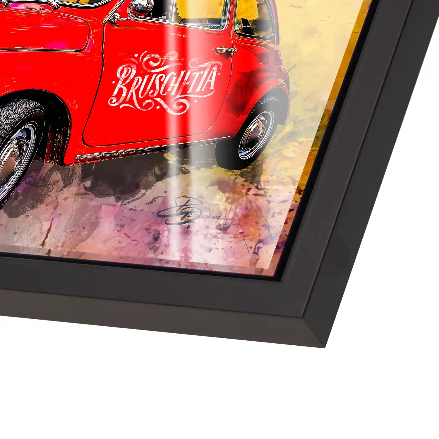 Italien Chianti Pop Art Acrylglas Bild INGALERIE