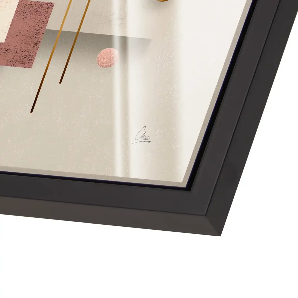 Golden Geometry Acrylglas Bild