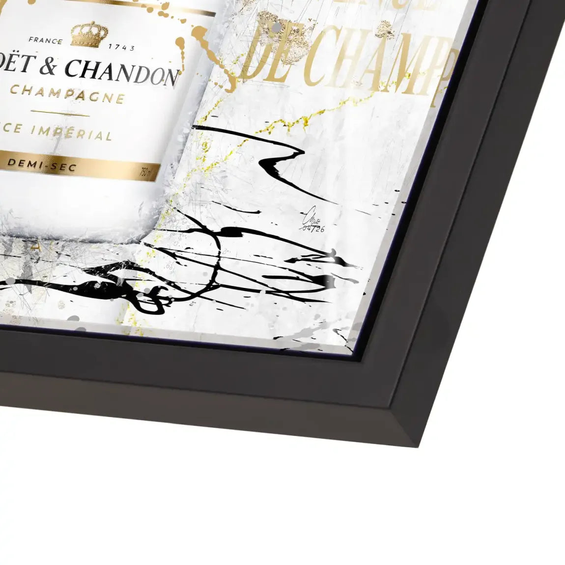 Champagner Art Acrylglasbild