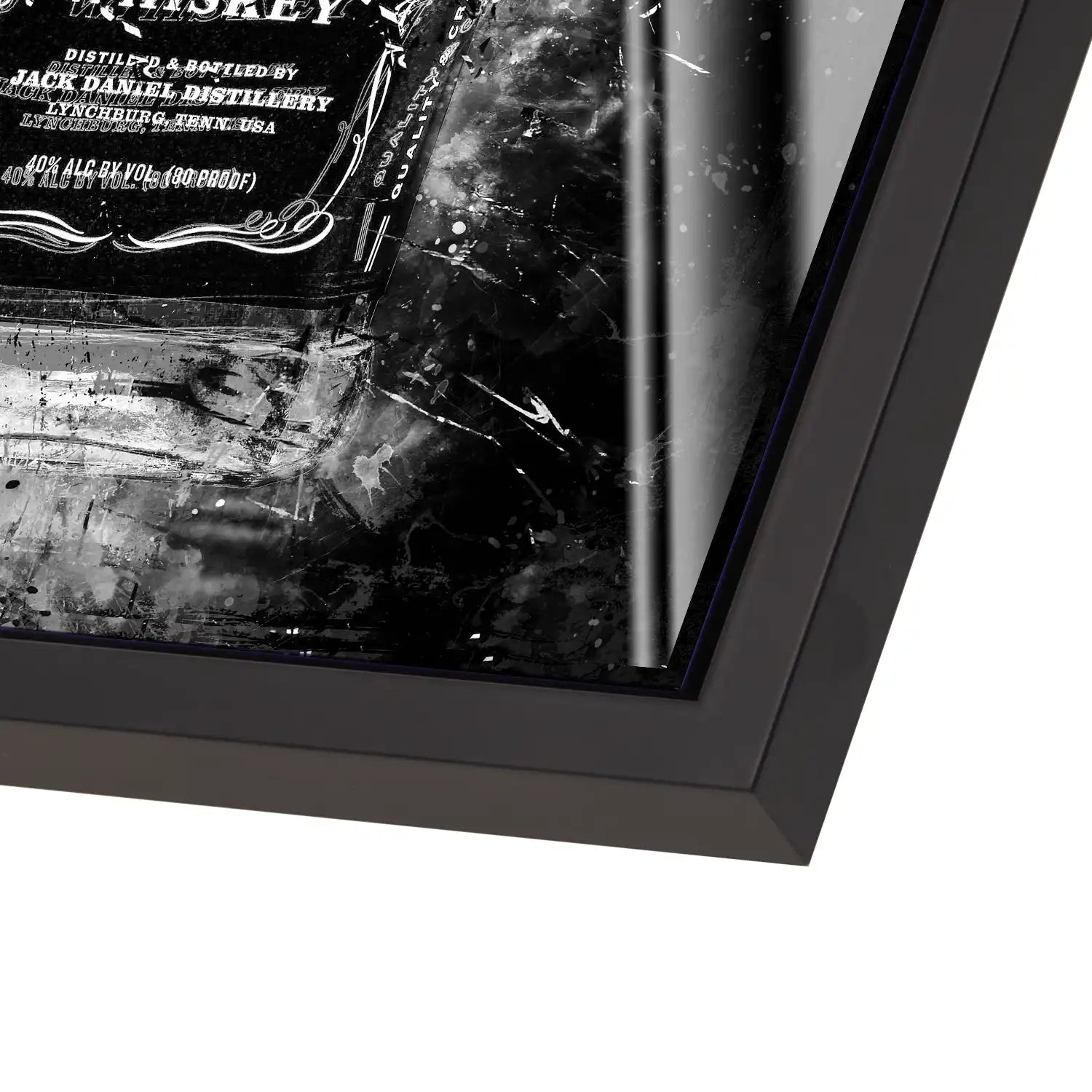 Jack Whisky Abstrakt Dark Acrylglas Bild INGALERIE