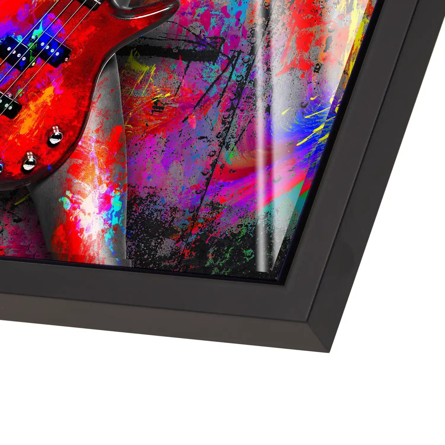 Guitar Abstrakt Color Style Acrylglas Bild INGALERIE