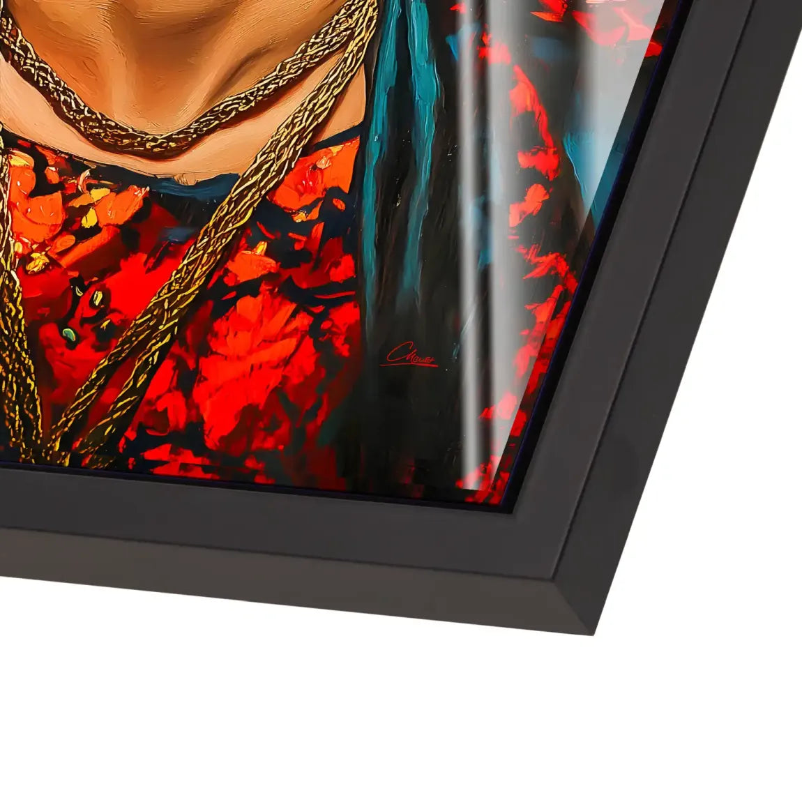 Frida Kahlo Fiery Bloom Acrylglas Bild INGALERIE
