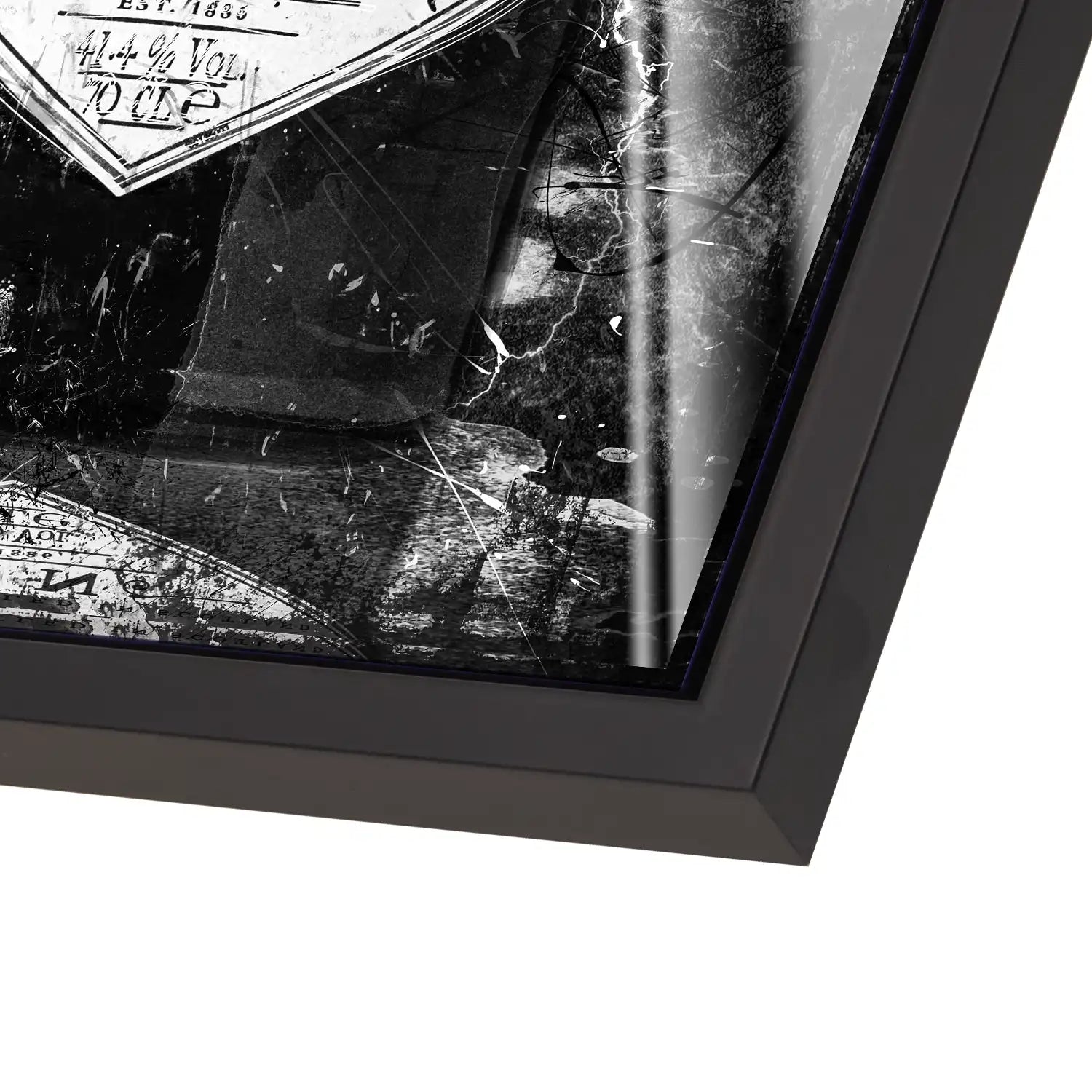 Gin Abstrakt Black Style Acrylglas Bild INGALERIE
