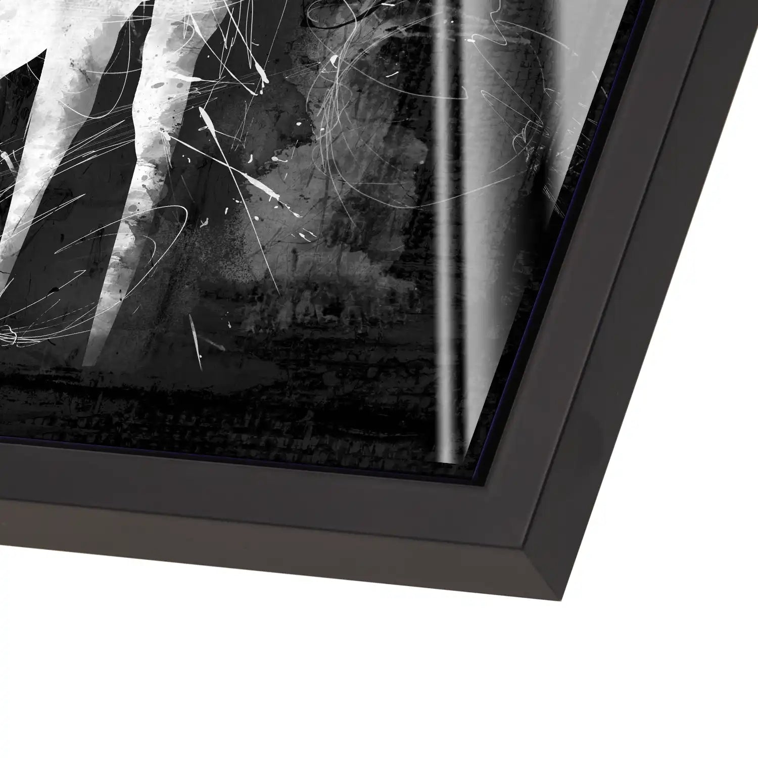 Hirsch Abstrakt Black Style Acrylglas Bild INGALERIE