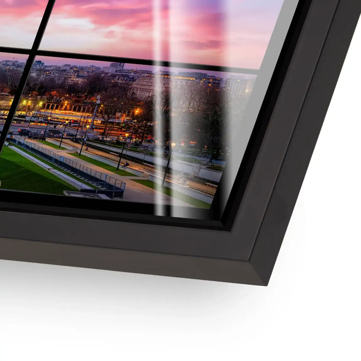 Evening Glow Paris Acrylglas Bild