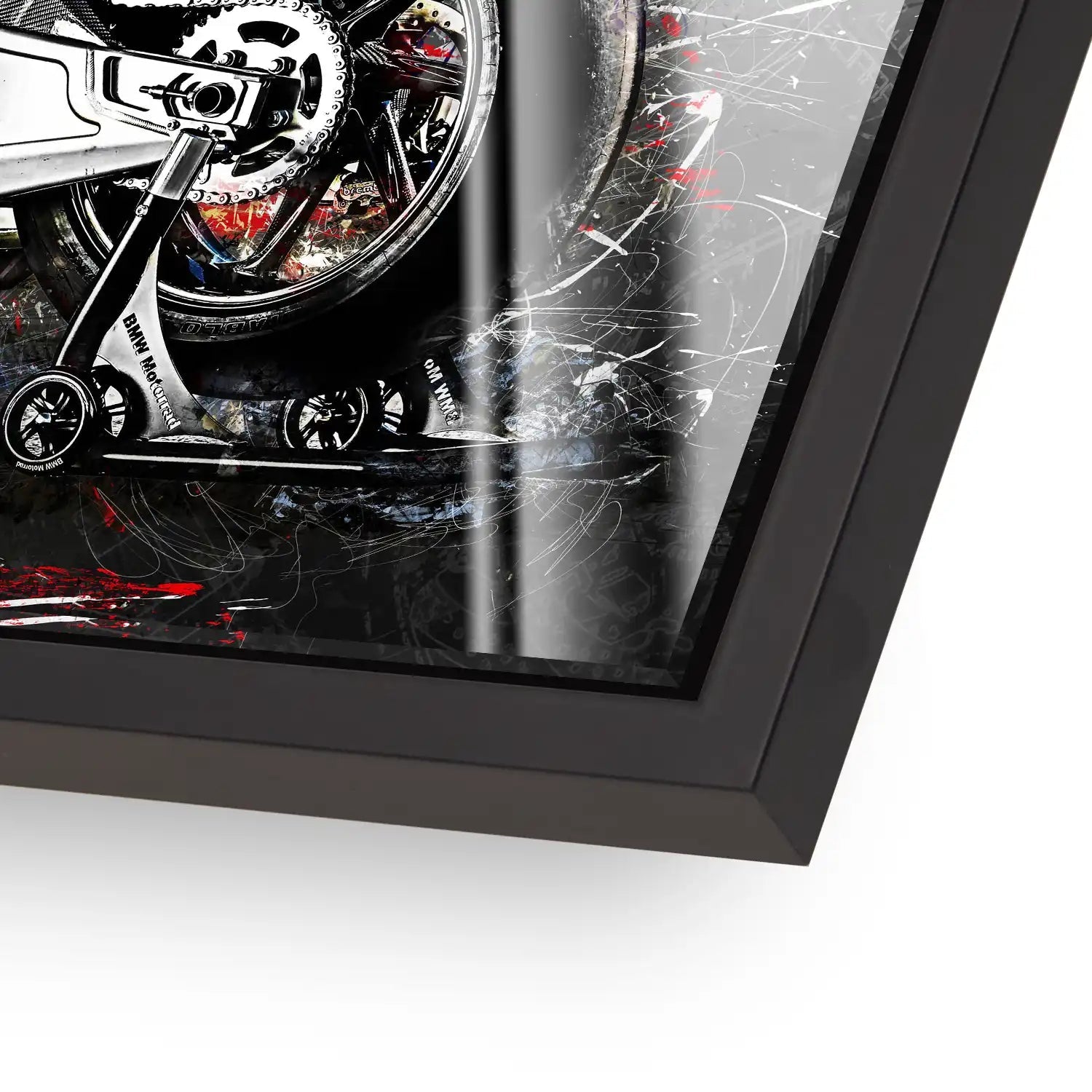 BMW HP4 Race Abstrakt Kunst Acrylglas Bild INGALERIE