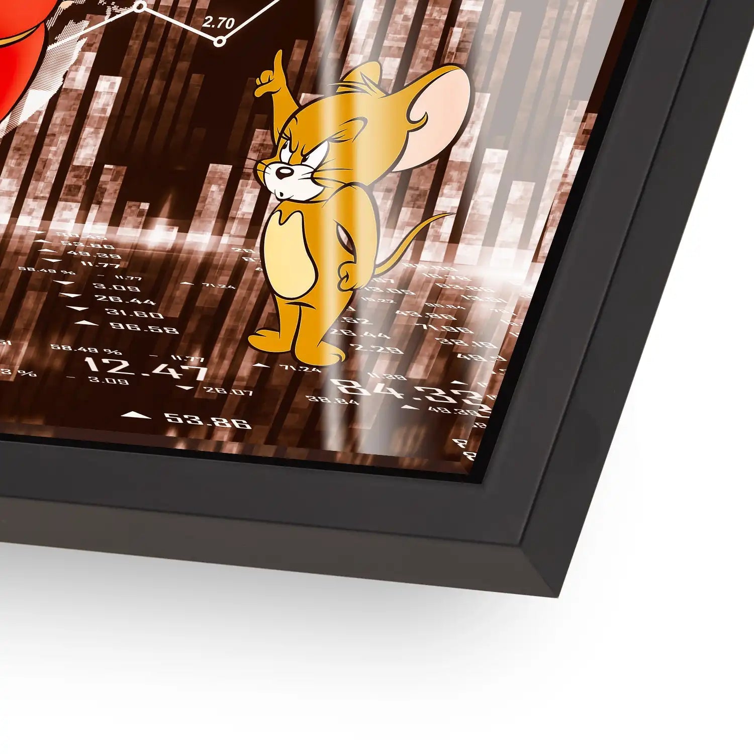 Wallstreet Dagobert All Hustle Retro Acrylglas Bild INGALERIE