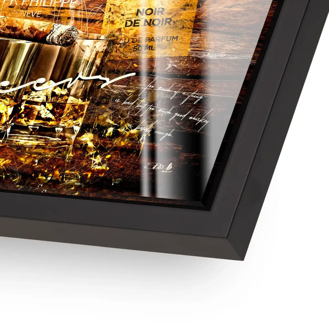Whisky Holz und Eleganz Acrylglas Bild INGALERIE