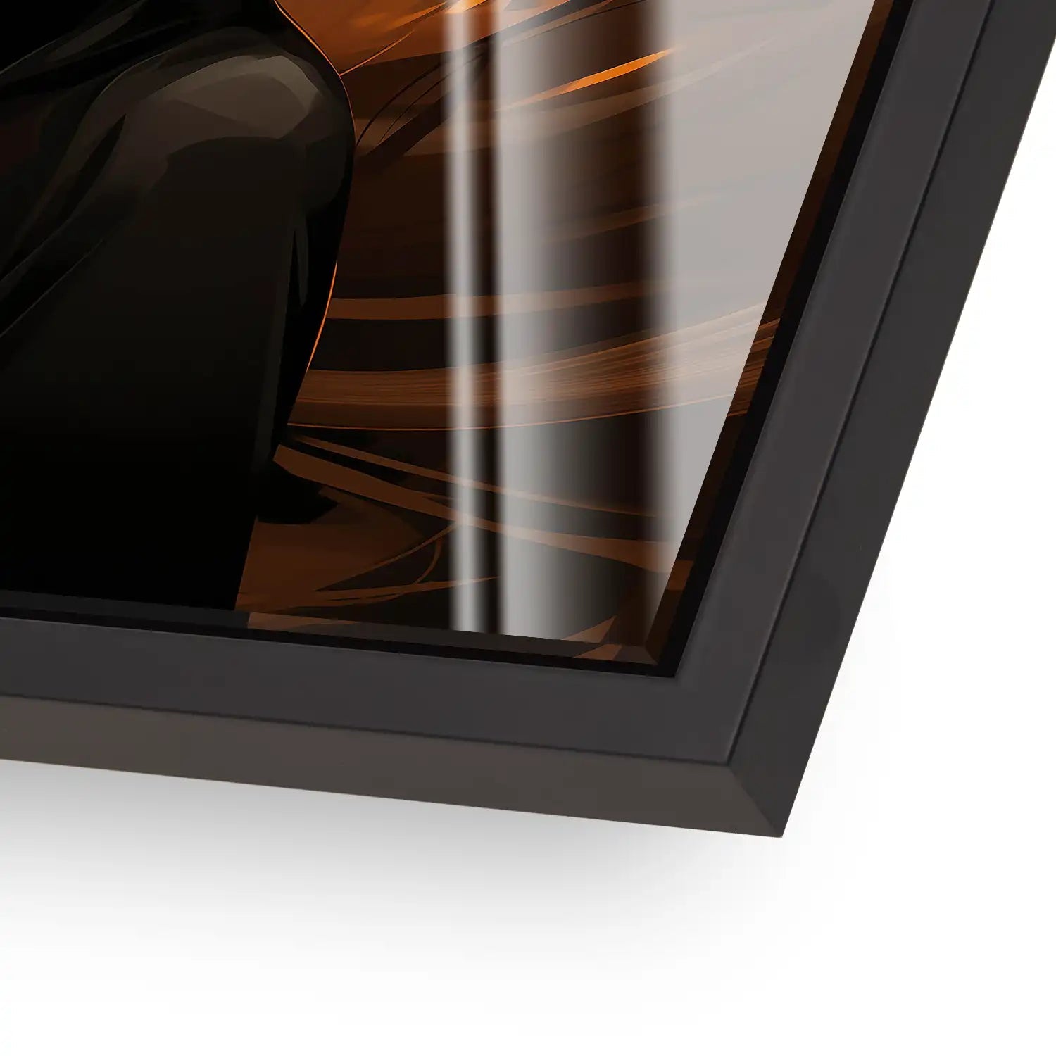 Frau modern mit Hut Acrylglas Bild INGALERIE