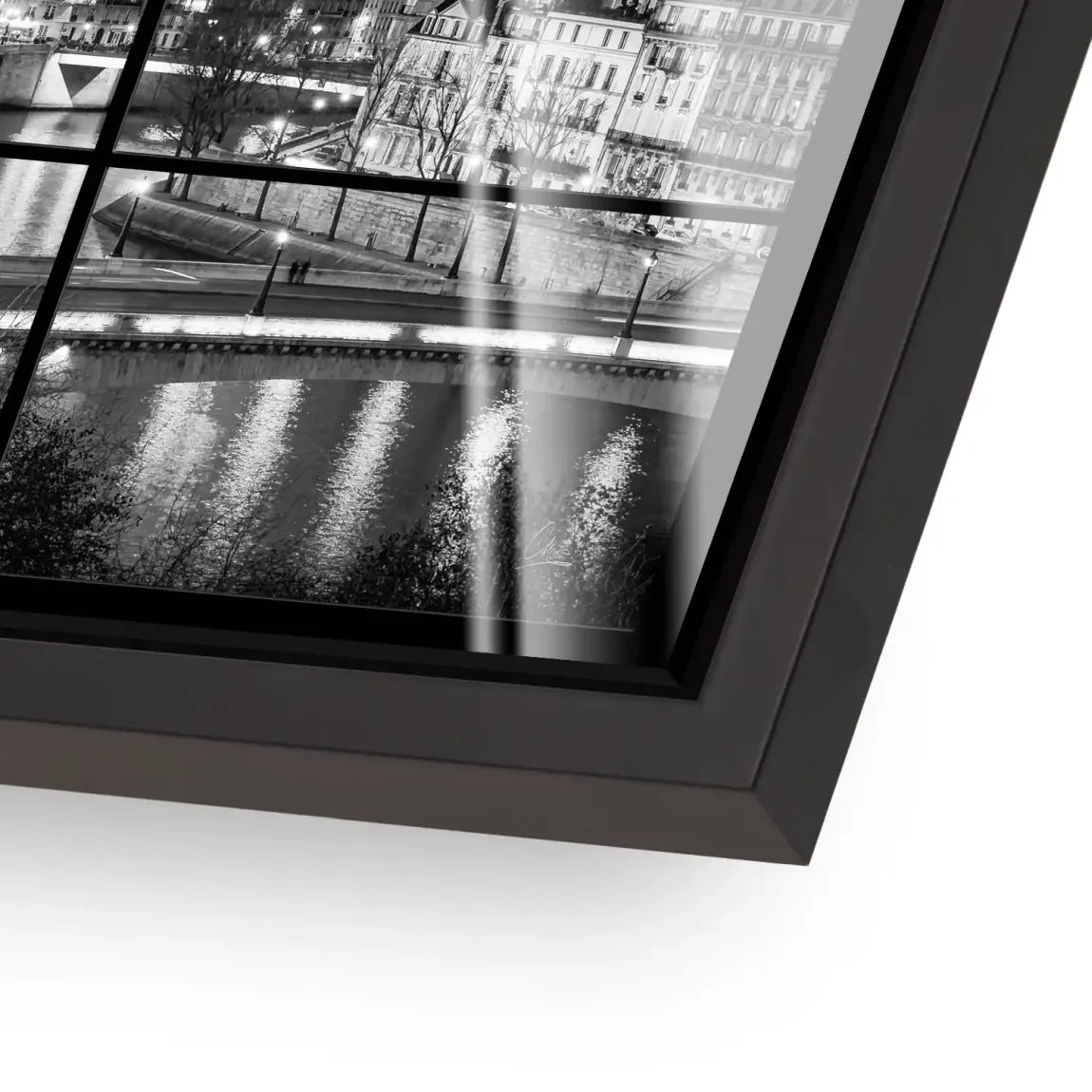 Paris Lights Noir Acrylglas Bild