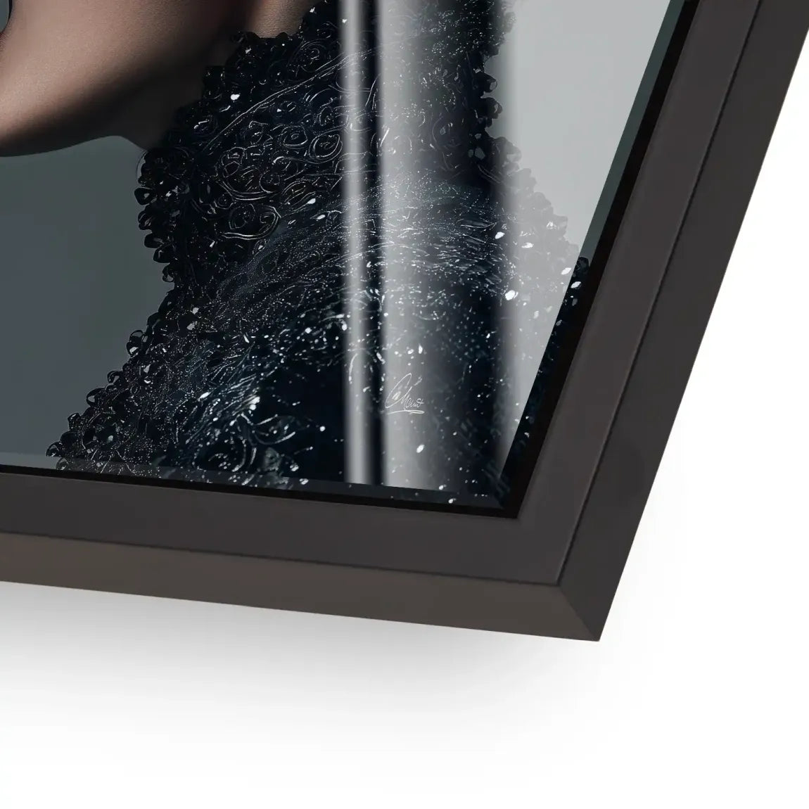 Wild Leopard Woman Acrylglas Bild