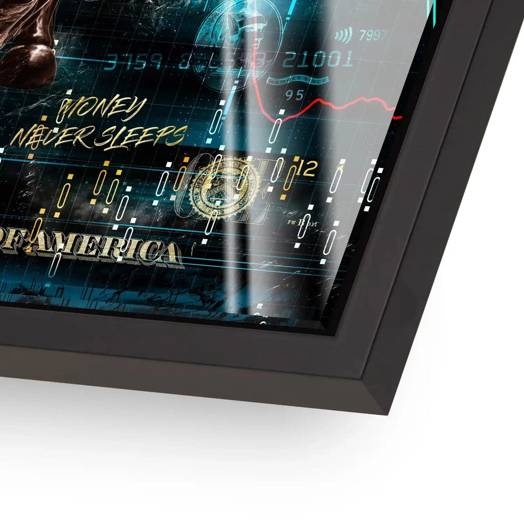 Wallstreet Bulle Pop Art Acrylglas Bild INGALERIE