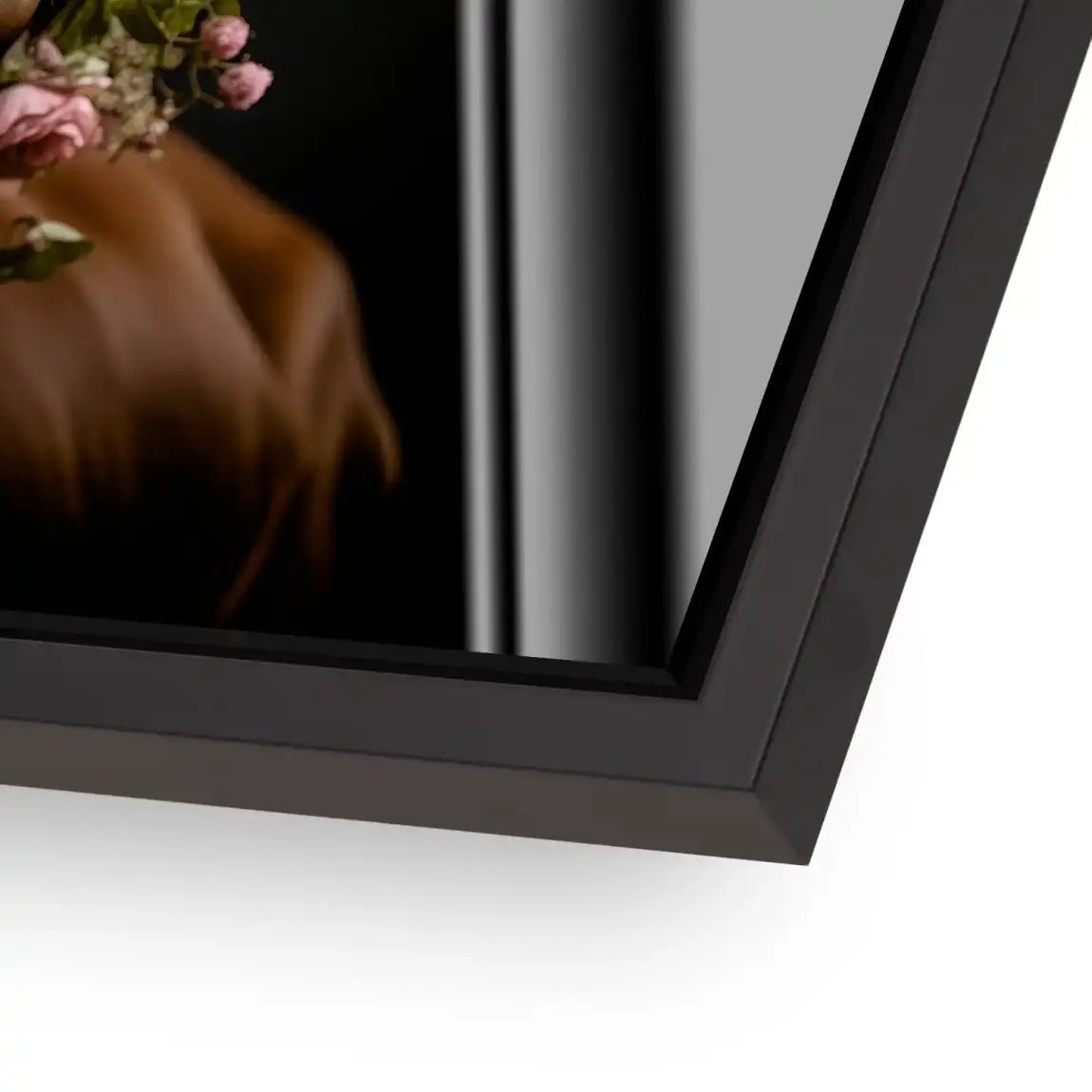 Kuh liebt Blumen Acrylglas Bild INGALERIE