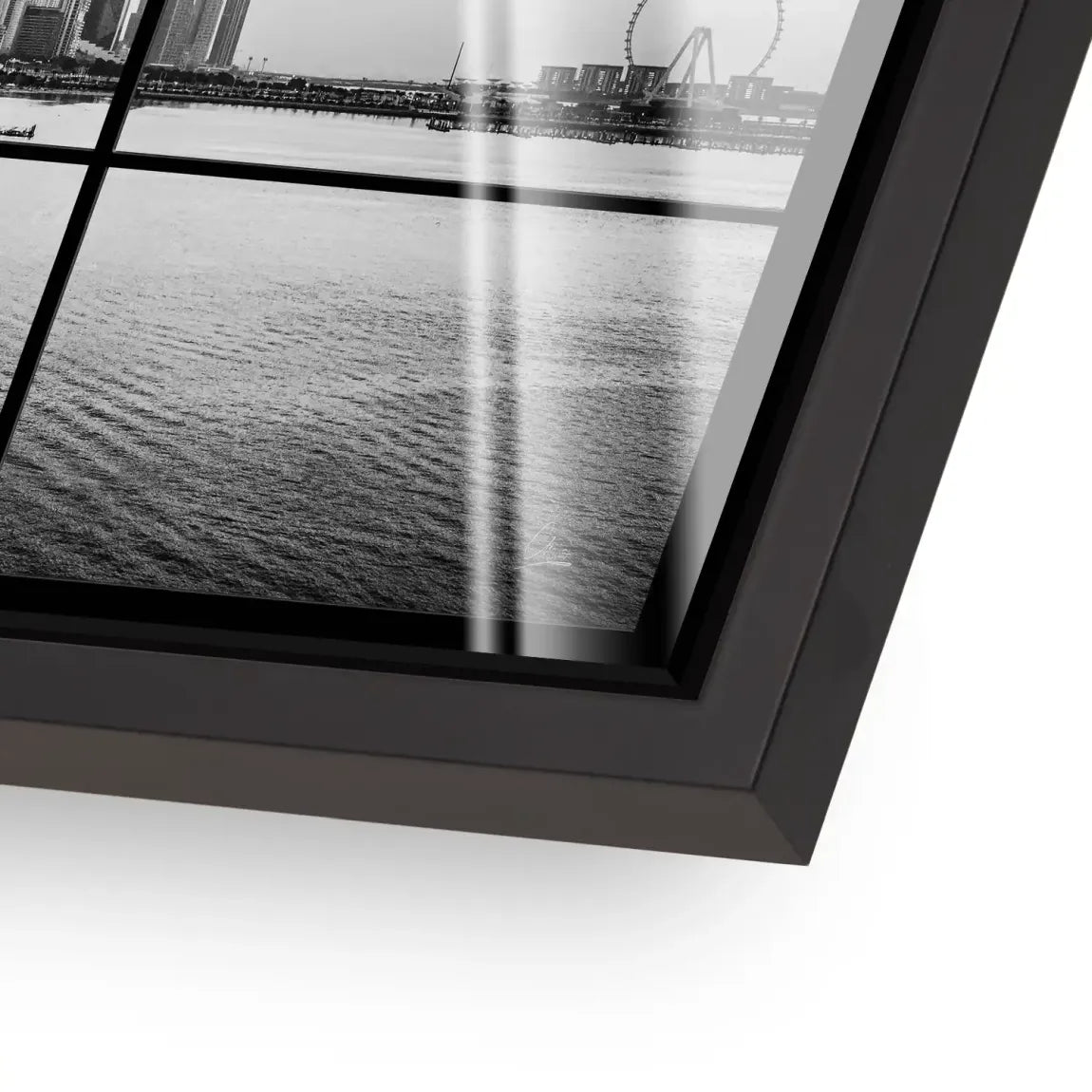 Dubai Noir Horizon Acrylglas Bild