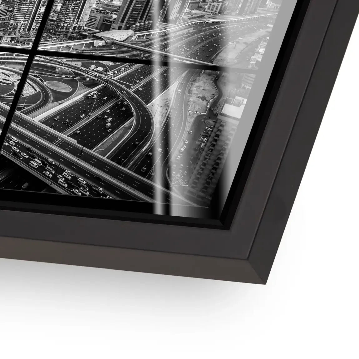 Skyline Noir Dubai Acrylglas Bild