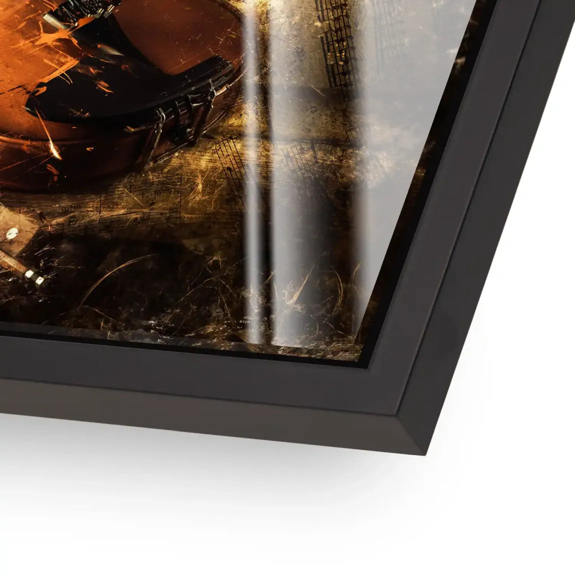 Golden Strings Melodie Acrylglas Bild