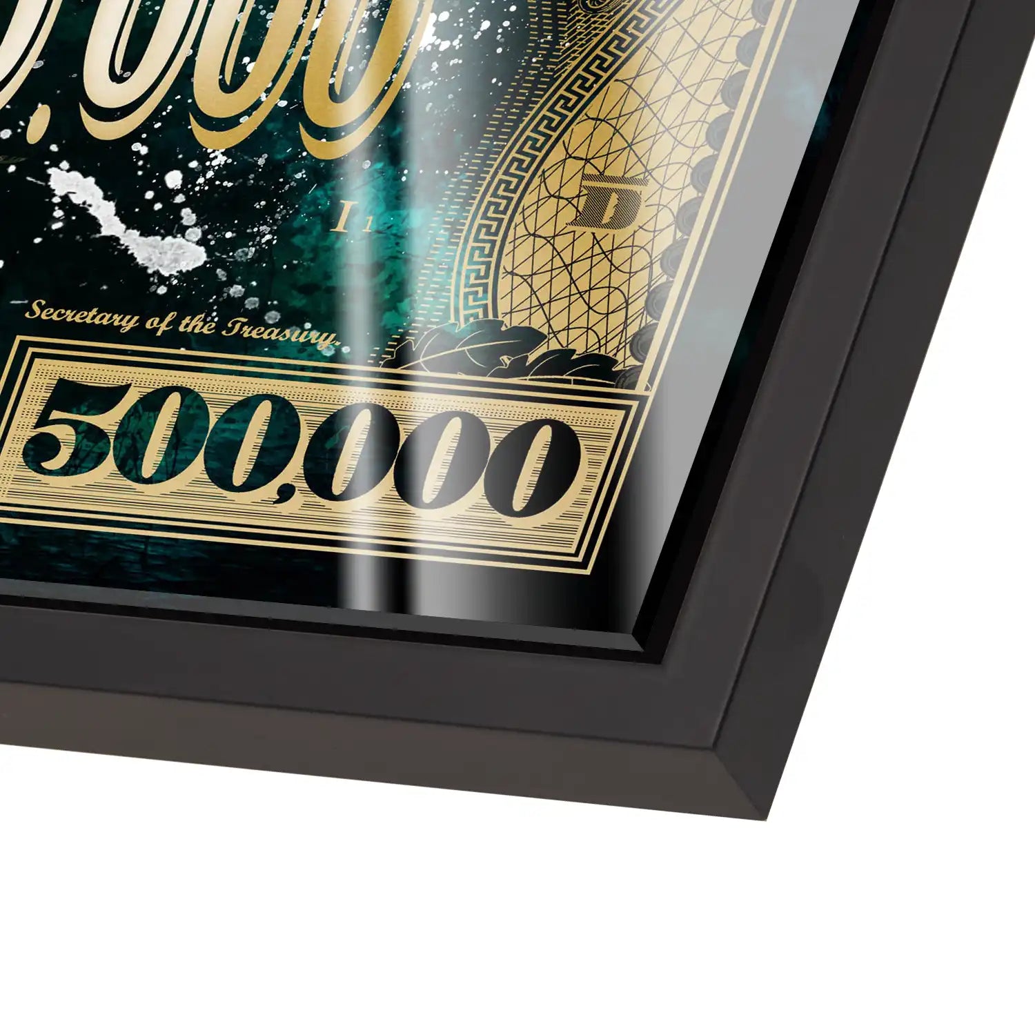 Dagobert Green Scrooge Dollar Acrylglas Bild INGALERIE