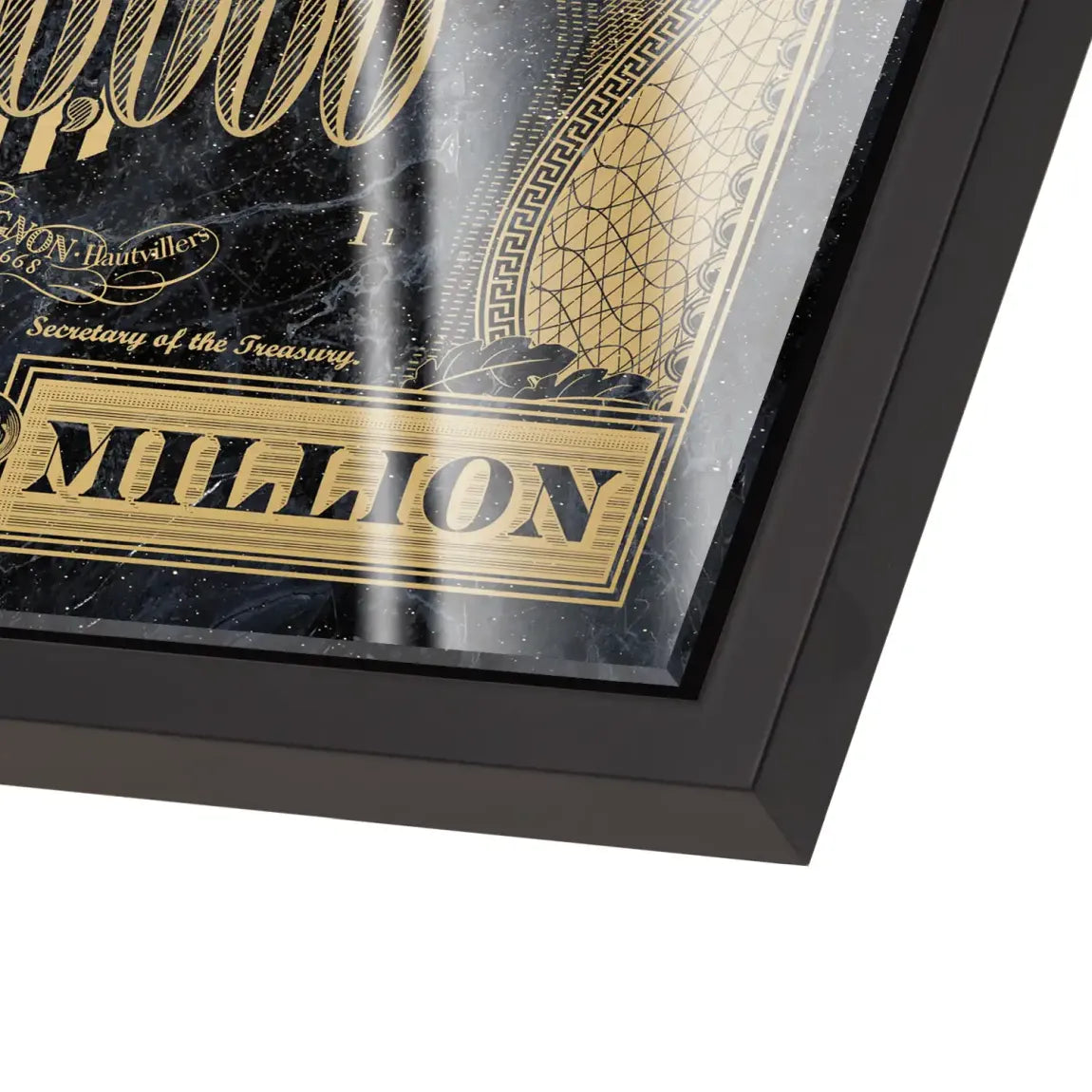 Dagobert Totenkopf Dollar Acrylglas Bild INGALERIE