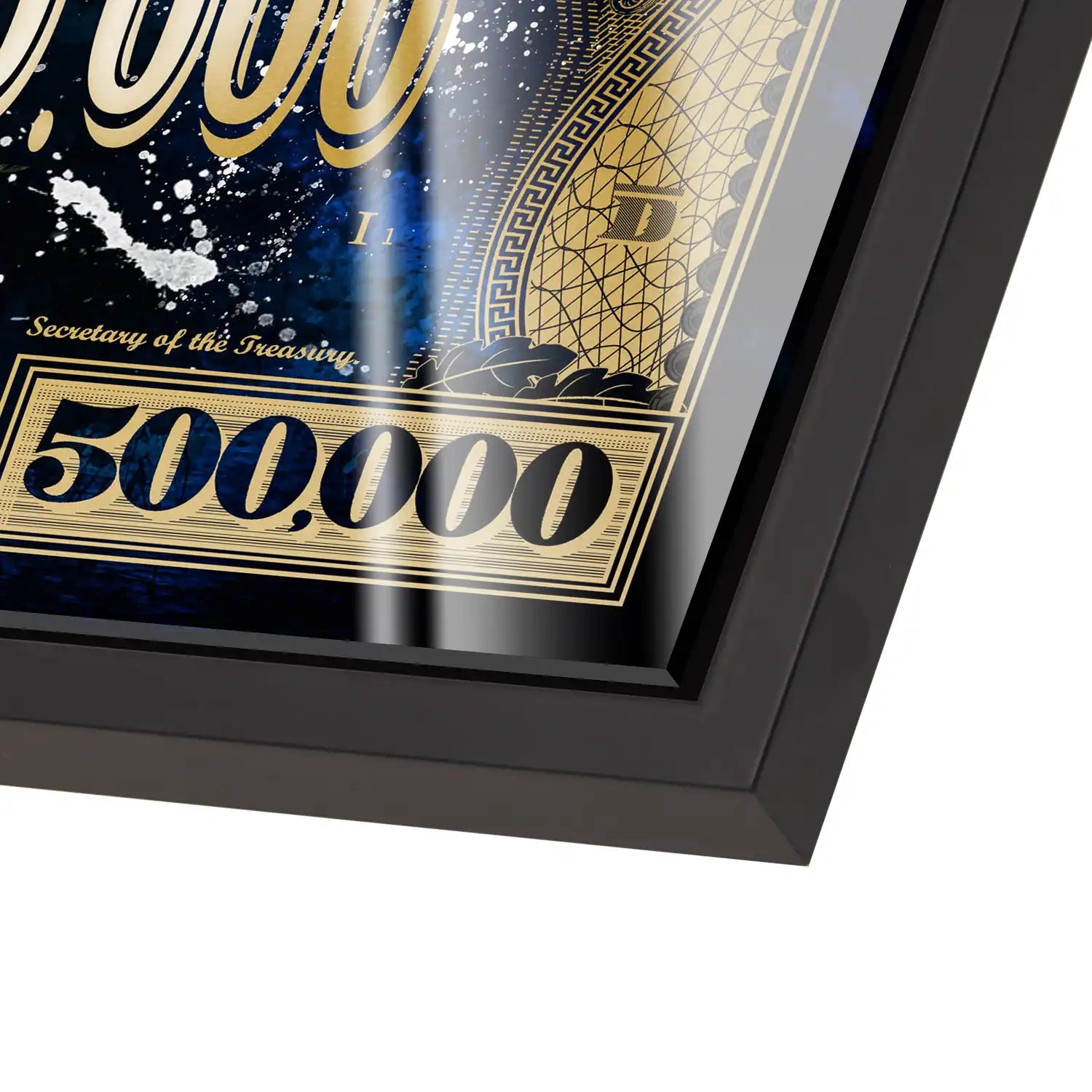 Dagobert Blue Scrooge Dollar Acrylglas Bild INGALERIE