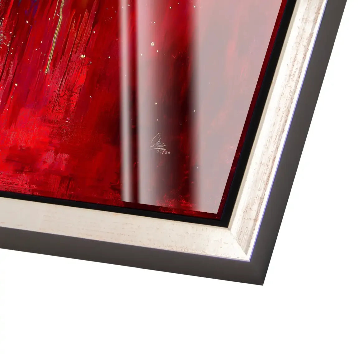Roter Elefant Acrylglasbild