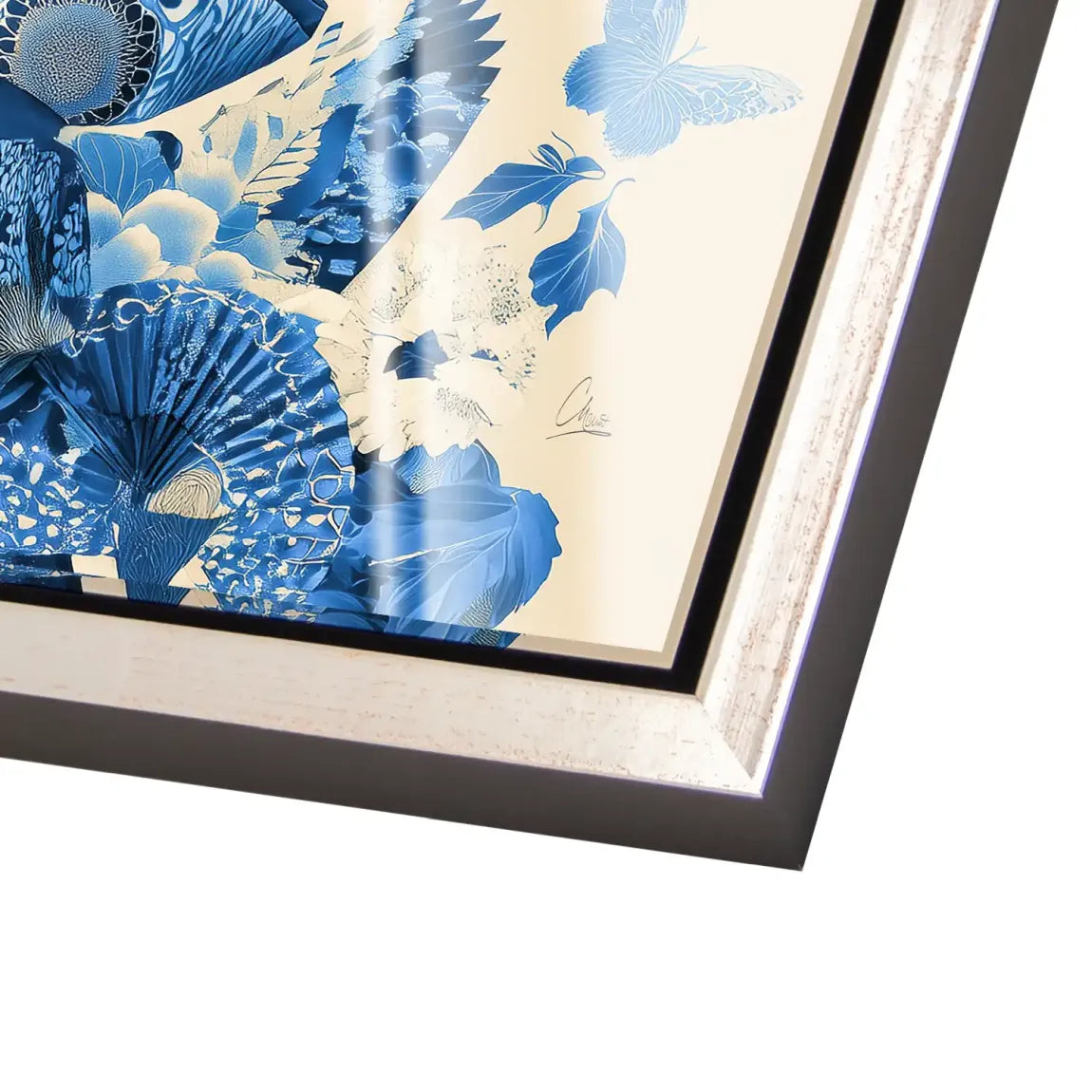 Blue Lotus Geisha Acrylglas Bild