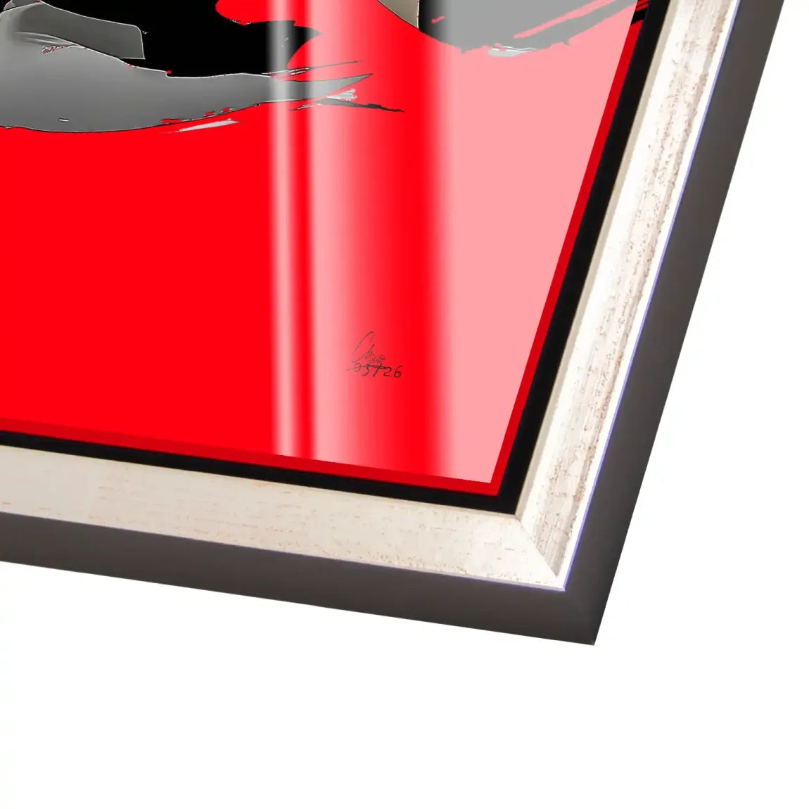 Rouge Abstrakt Acrylglasbild