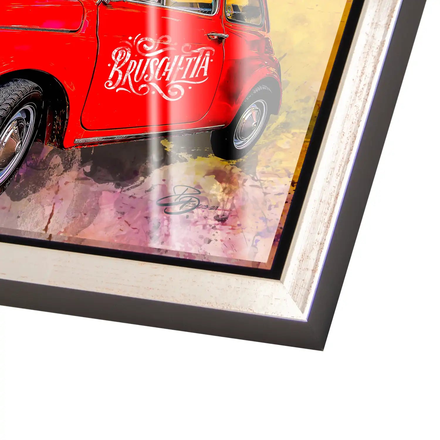 Italien Chianti Pop Art Acrylglas Bild INGALERIE