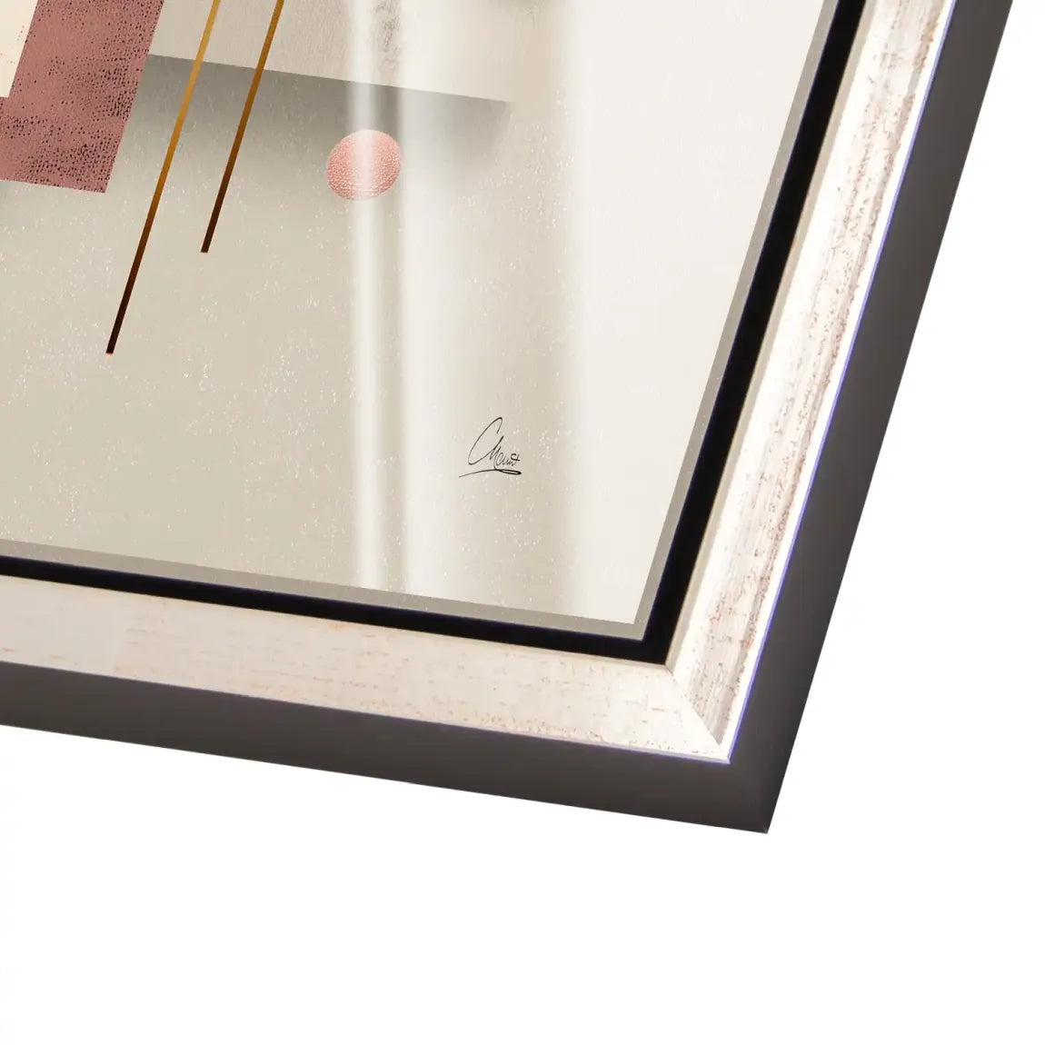 Golden Geometry Acrylglas Bild