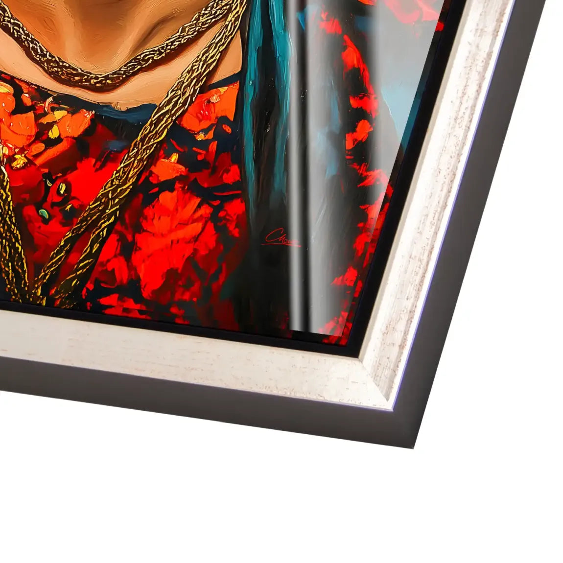 Frida Kahlo Fiery Bloom Acrylglas Bild INGALERIE