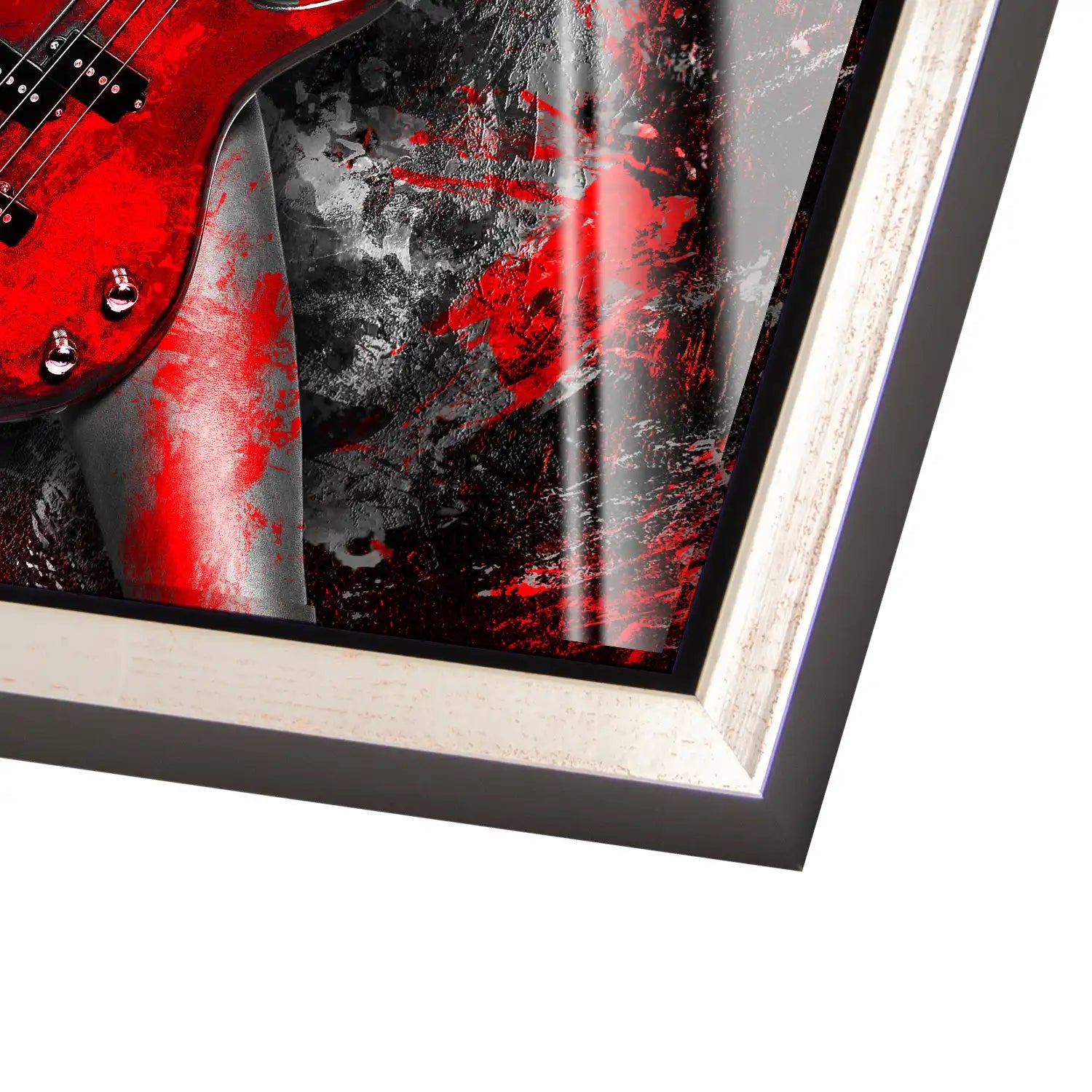 Guitar Abstrakt Style Acrylglas Bild INGALERIE