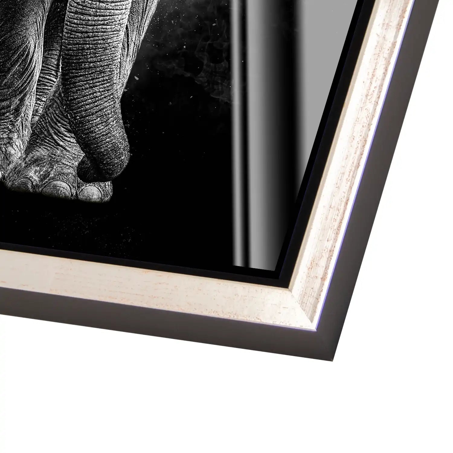 Elefant Abstrakt Dark Style Acrylglas Bild INGALERIE