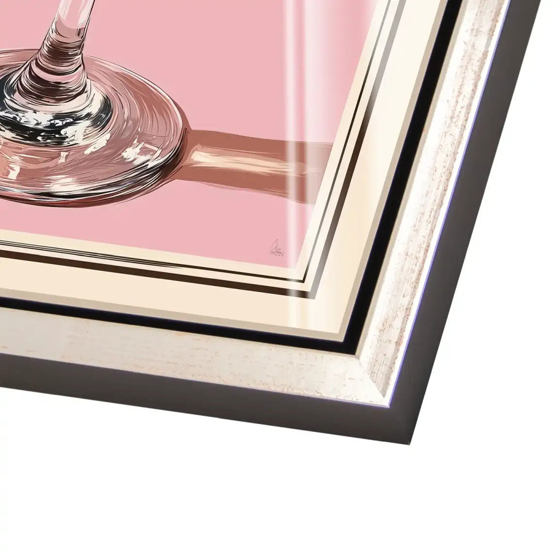 Martini Retro Art Acrylglas Bild