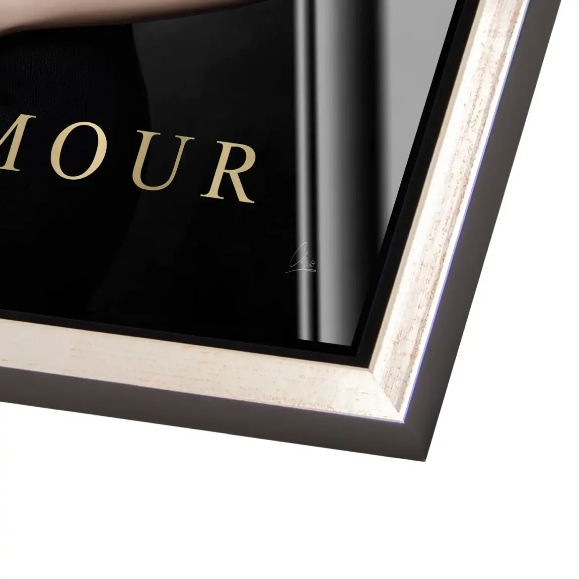 Audrey Glam Noir Acrylglas Bild