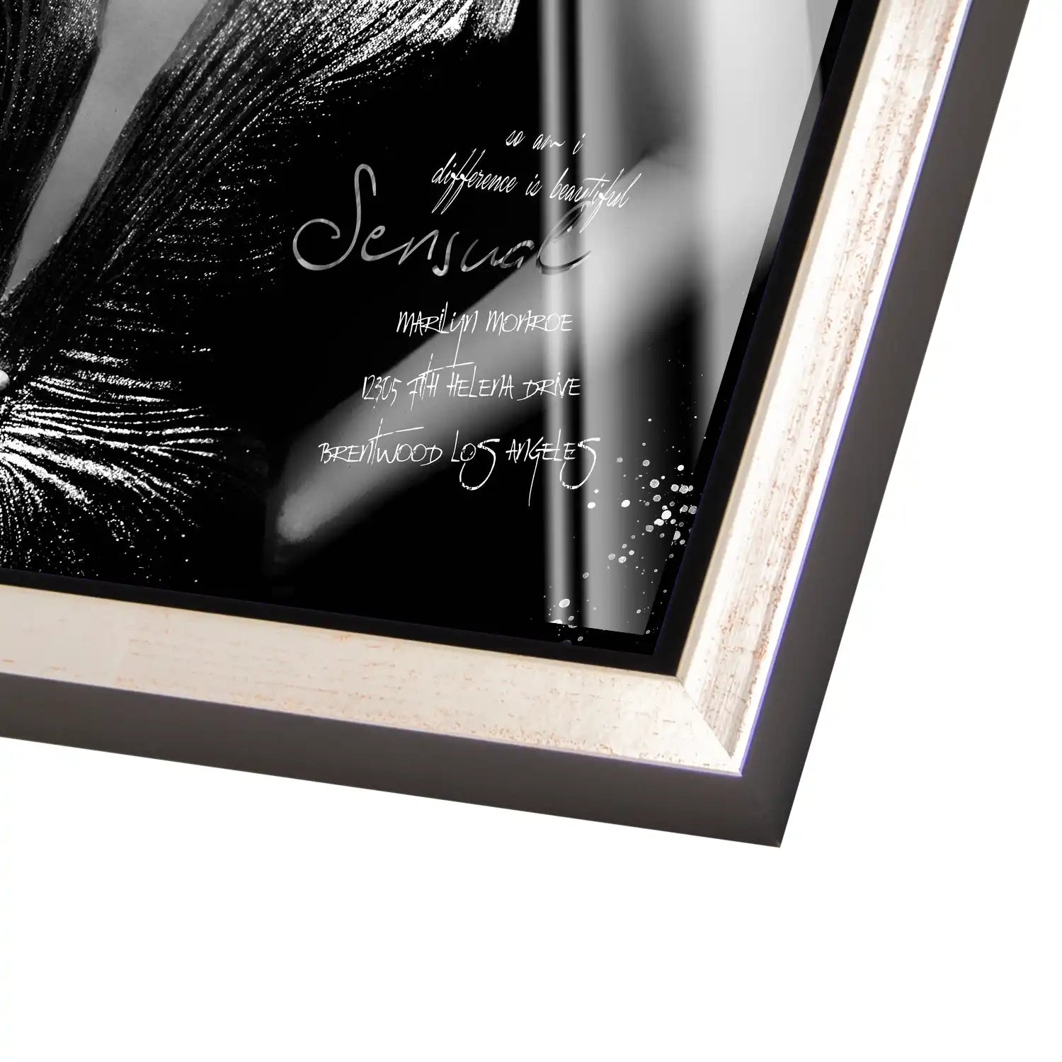 Marilyn Black Vogue Acrylglas Bild INGALERIE