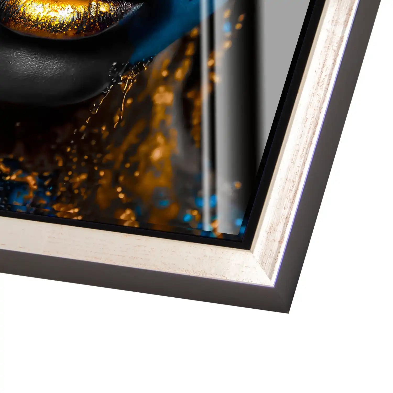 Black Gold Woman Acrylglas Bild INGALERIE