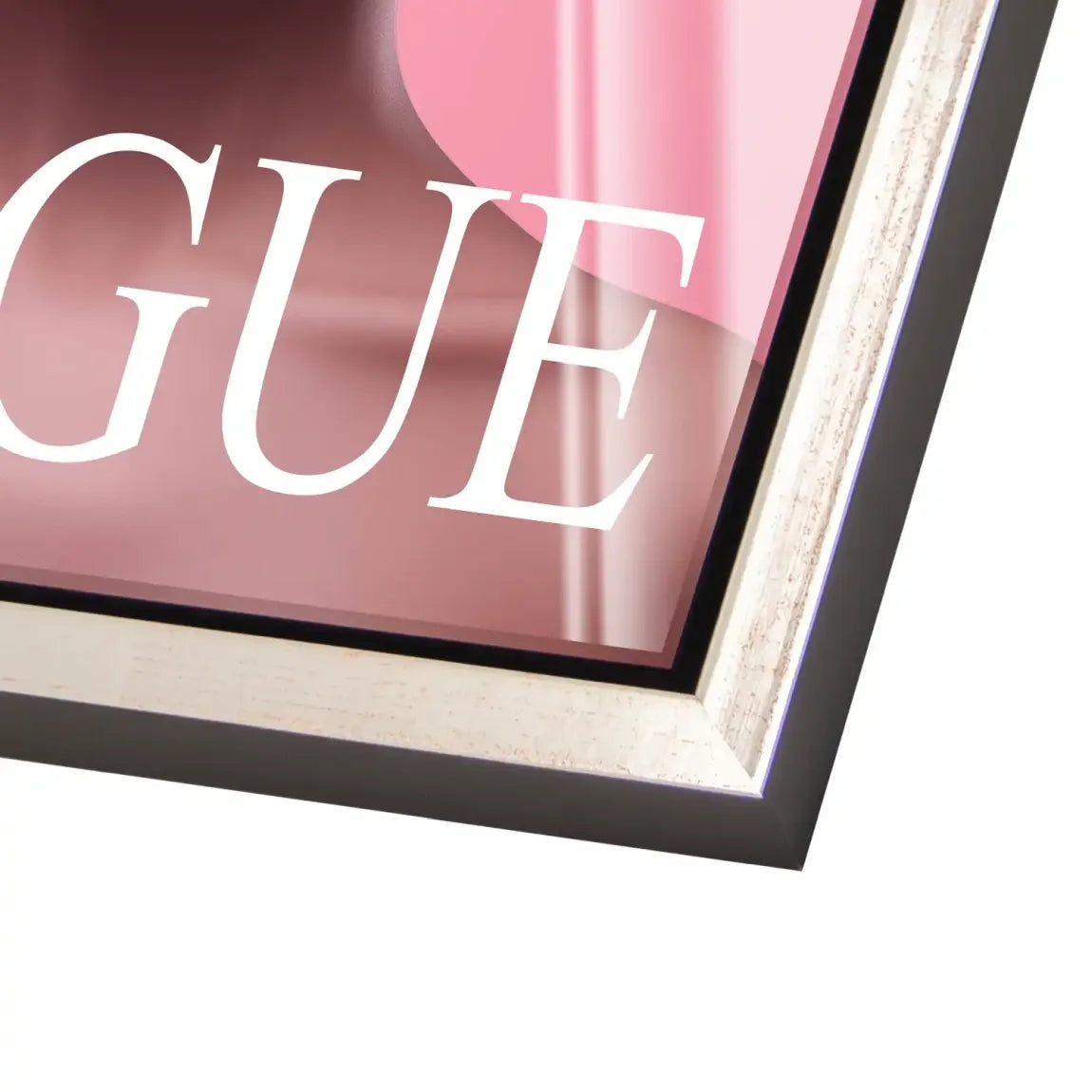 Floral Pink Vogue Acrylglas Bild