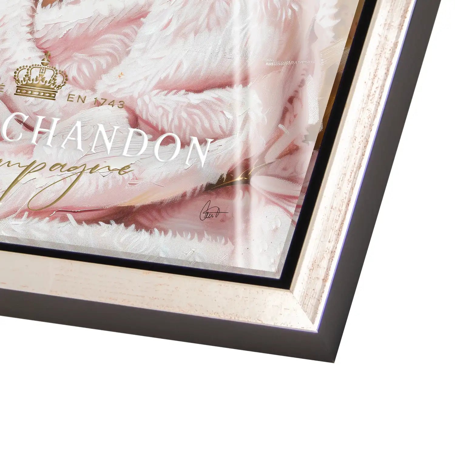 Beauty Luxe Champagner Acrylglas Bild INGALERIE