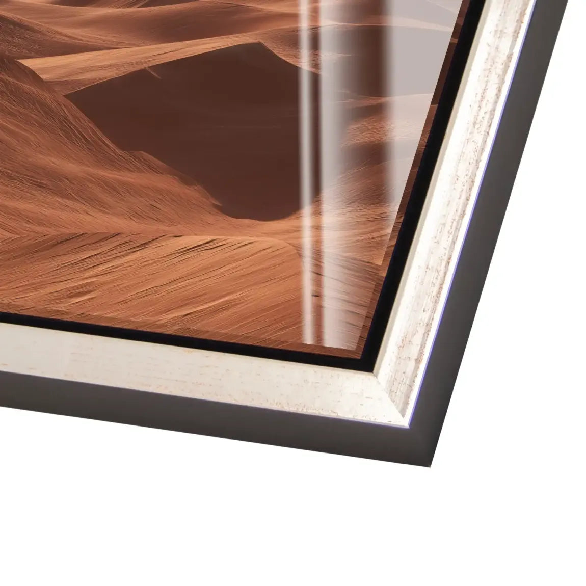 Goldene Wüste Acrylglas Bild