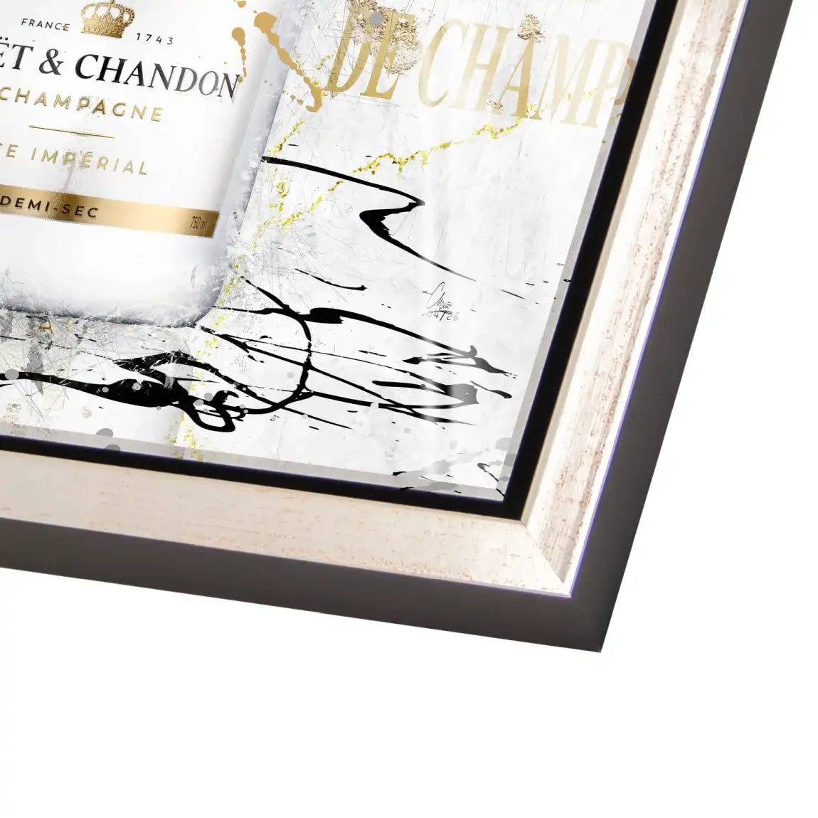 Champagner Art Acrylglasbild