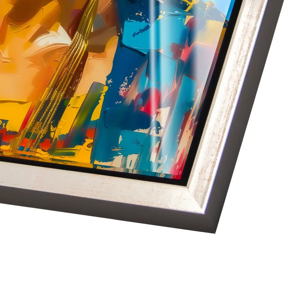 Frida buntes Leben Acrylglasbild