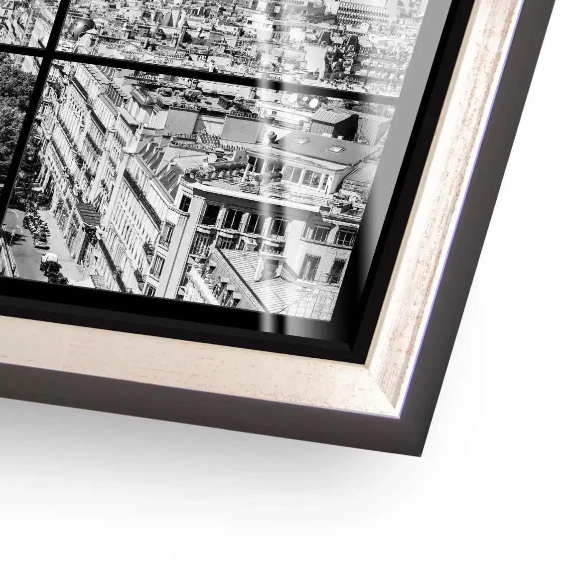 Paris Avenue Noir Acrylglas Bild