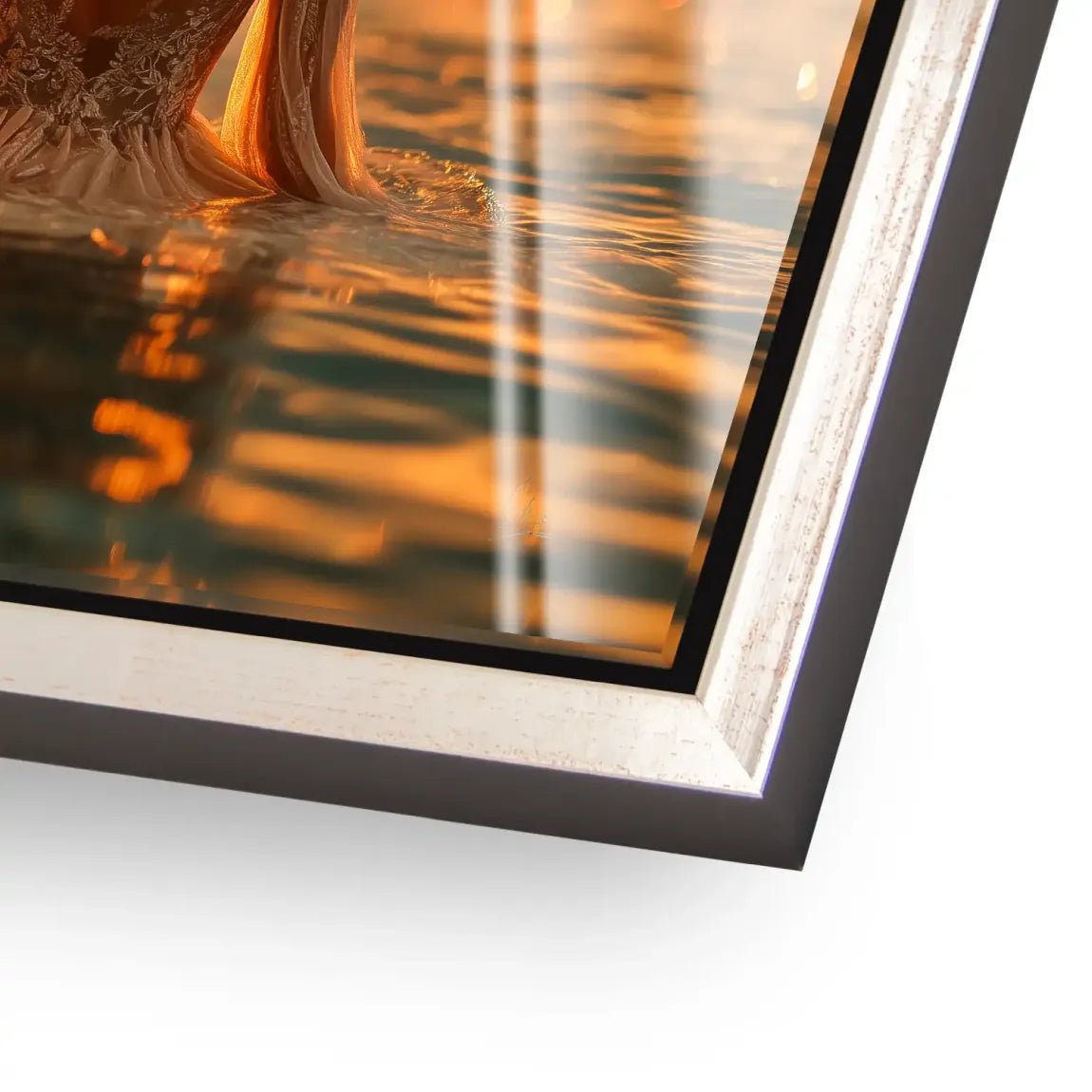 Golden Lights Acrylglas Bild