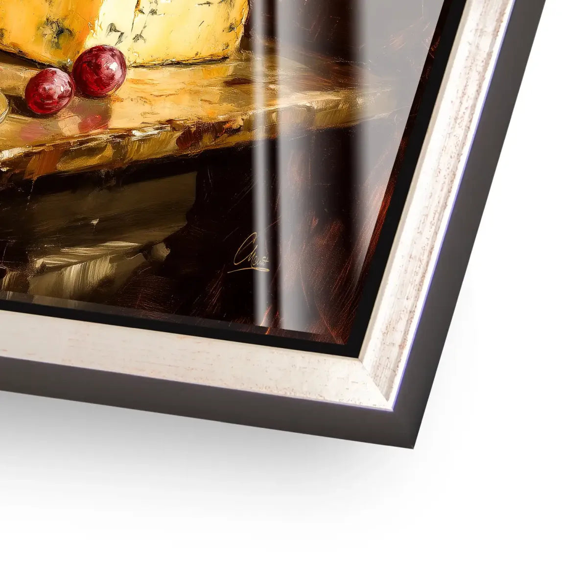 Wein & Käse Acrylglas Bild