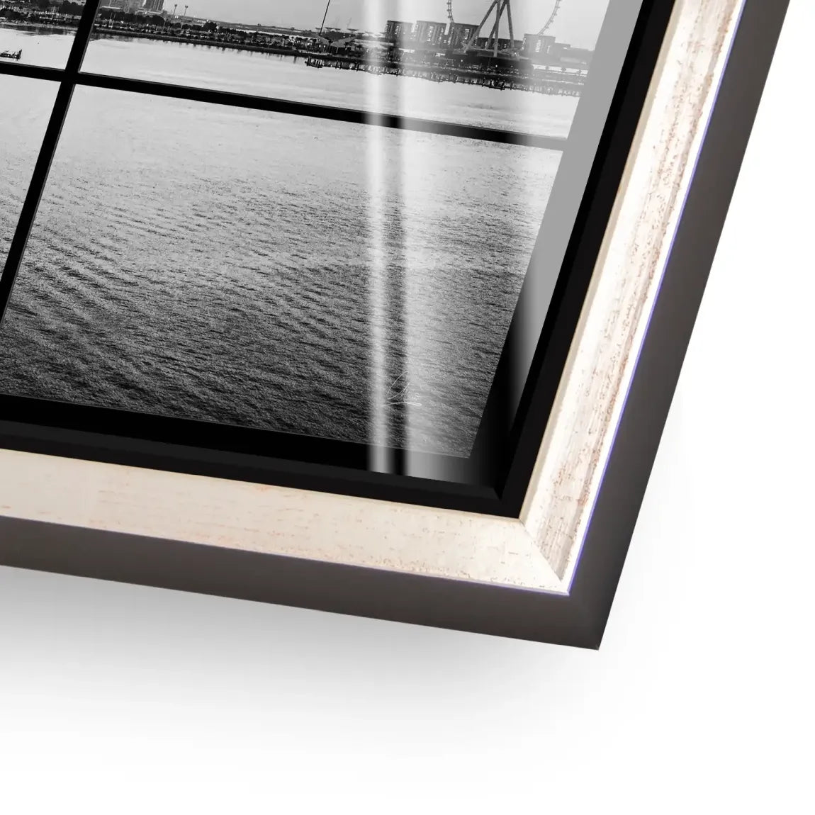 Dubai Noir Horizon Acrylglas Bild