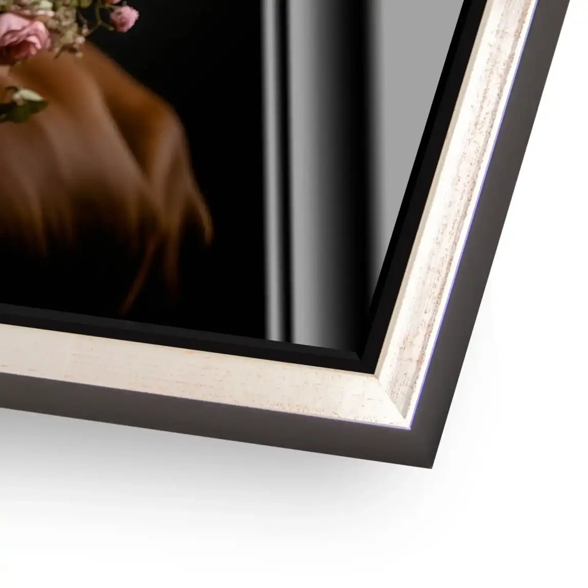 Kuh liebt Blumen Acrylglas Bild INGALERIE