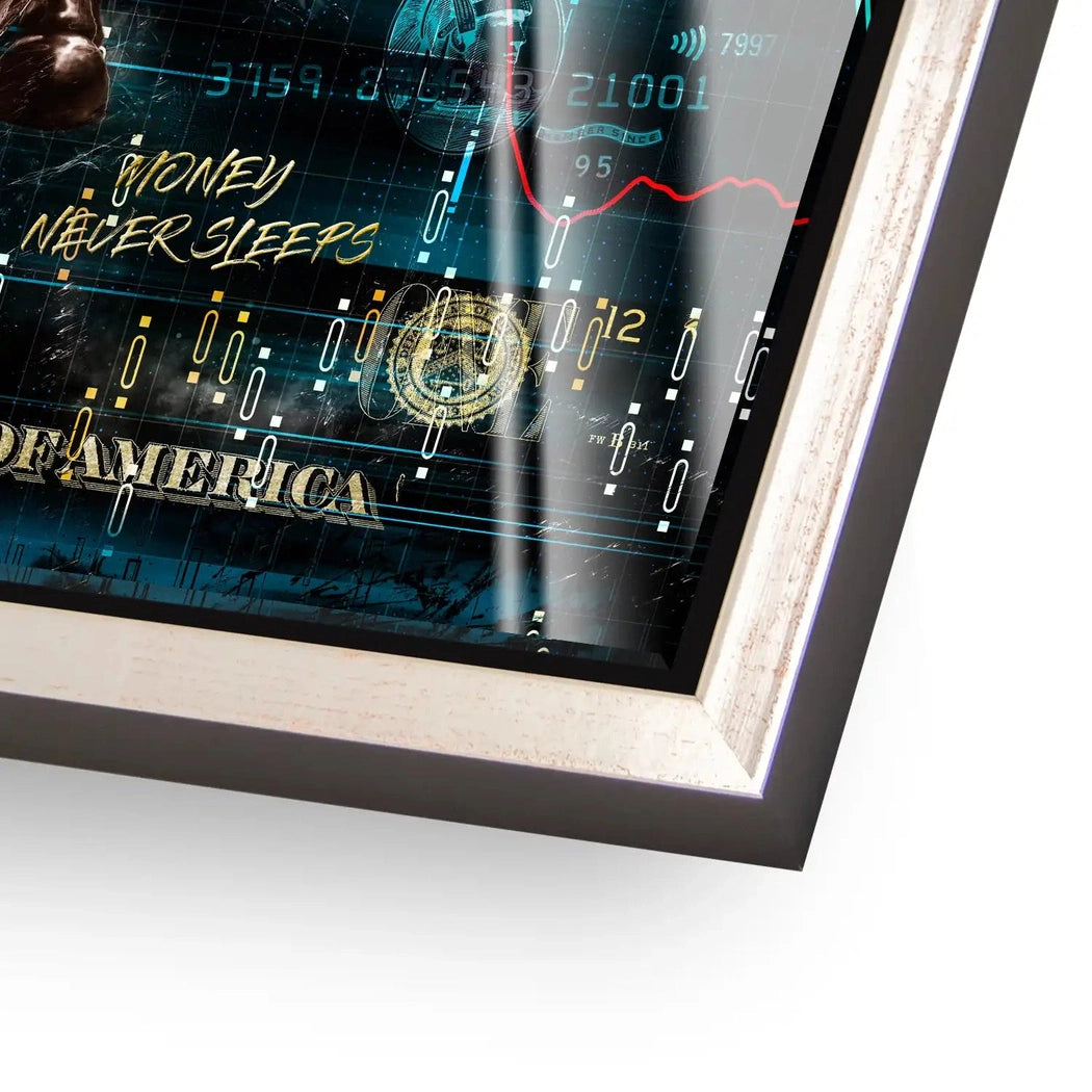 Wallstreet Bulle Pop Art Acrylglas Bild INGALERIE