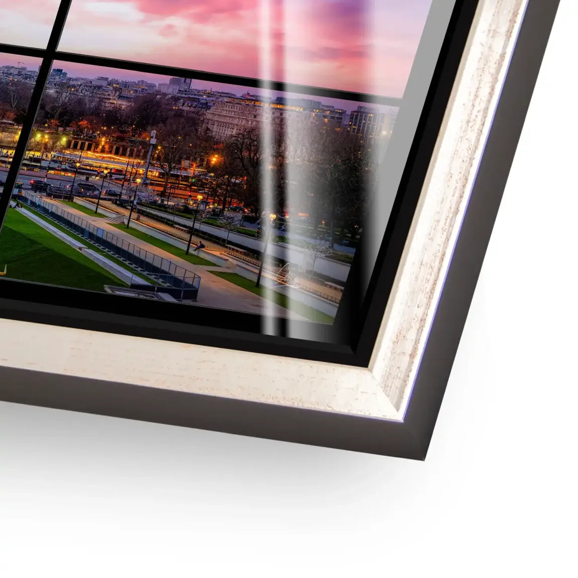 Evening Glow Paris Acrylglas Bild