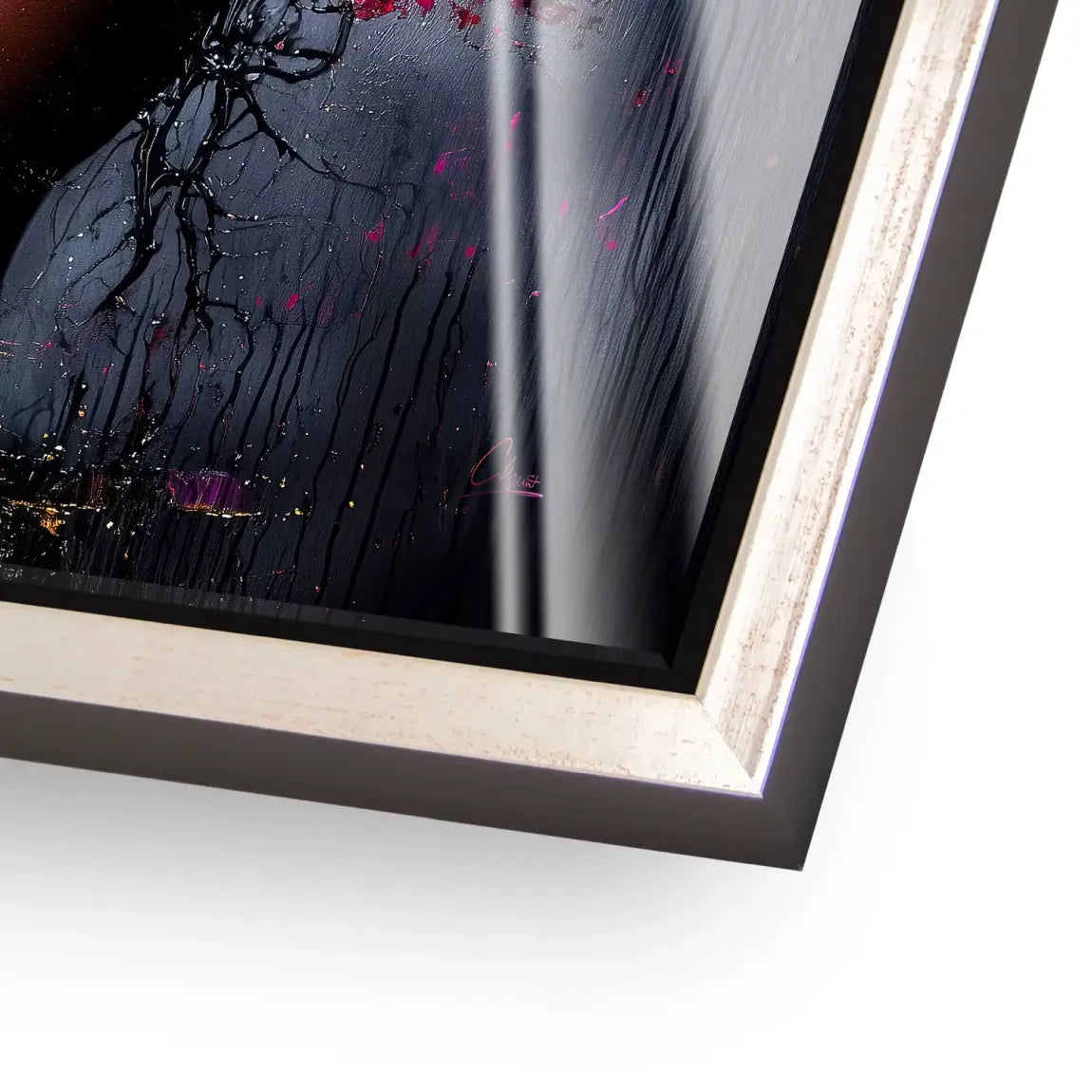 Magie aus Farbe und Gold Acrylglas Bild INGALERIE