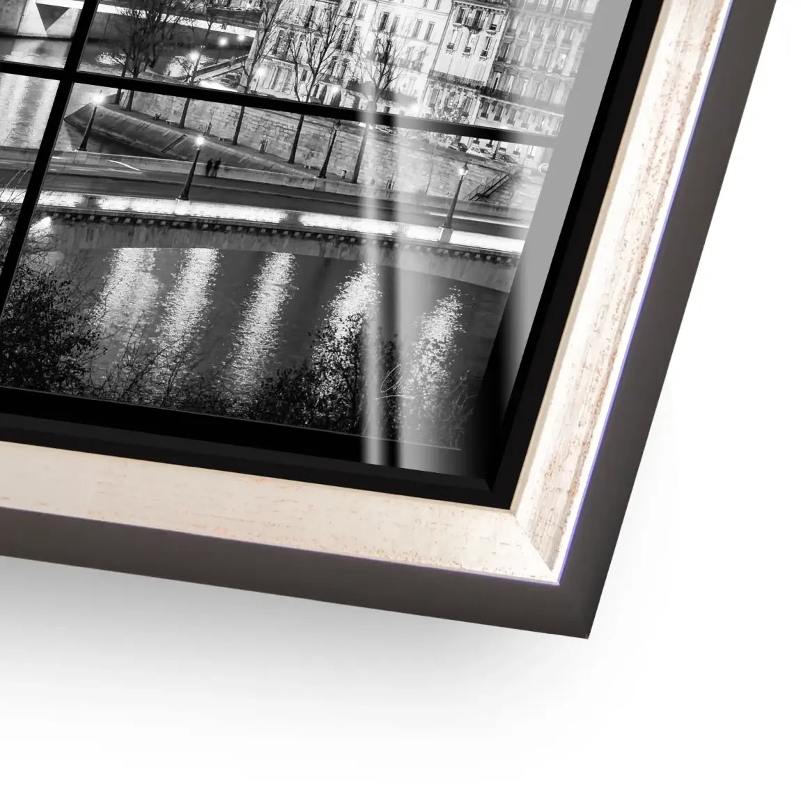 Paris Lights Noir Acrylglas Bild
